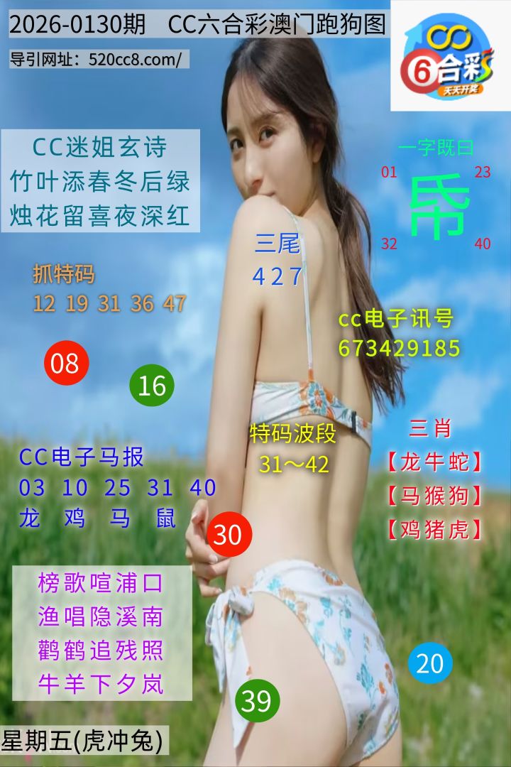 CC六合澳门跑马图0130期
